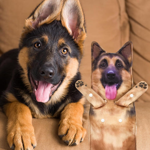 Funny German Shepherd Puppy Dog Hand Towels for Bathroom Kitchen
